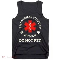 Emotional Support Husband Do Not Pet Tank Top thumb 0