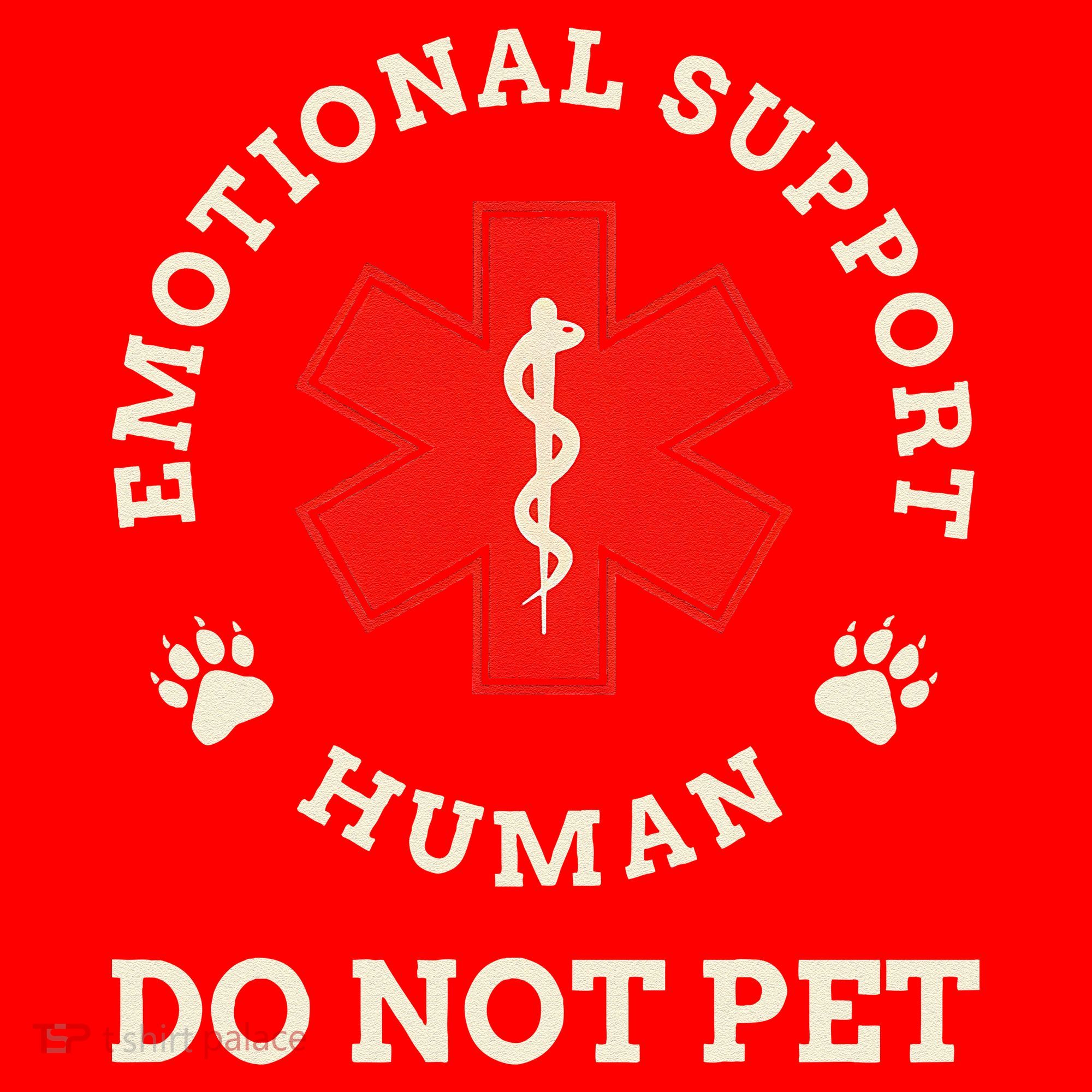 Emotional Support Husband Do Not Pet Santa Hat