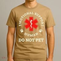 Emotional Support Husband Do Not Pet T-Shirt thumb 3