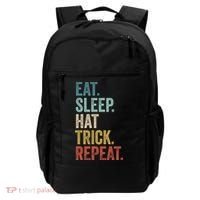 Eat Sleep Hat Trick Repeat Soccer Ice Hockey Gift Backpack thumb 0