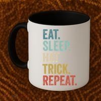 Eat Sleep Hat Trick Repeat Soccer Ice Hockey Gift Coffee Mug thumb 2
