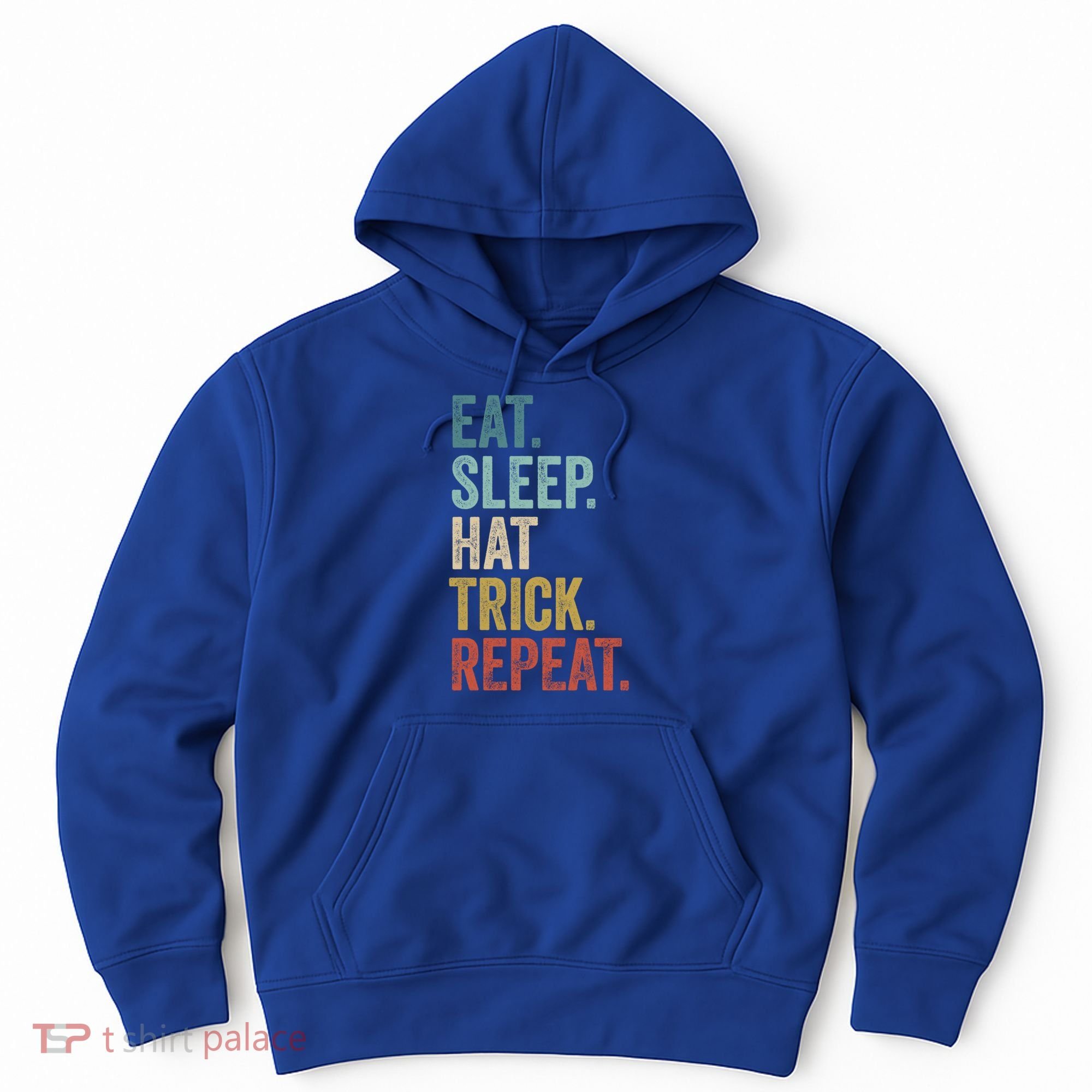 Eat Sleep Hat Trick Repeat Soccer Ice Hockey Gift Hoodie