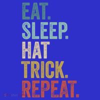 Eat Sleep Hat Trick Repeat Soccer Ice Hockey Gift Baby Bodysuit thumb 2