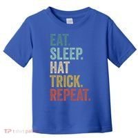 Eat Sleep Hat Trick Repeat Soccer Ice Hockey Gift Toddler T-Shirt thumb 0