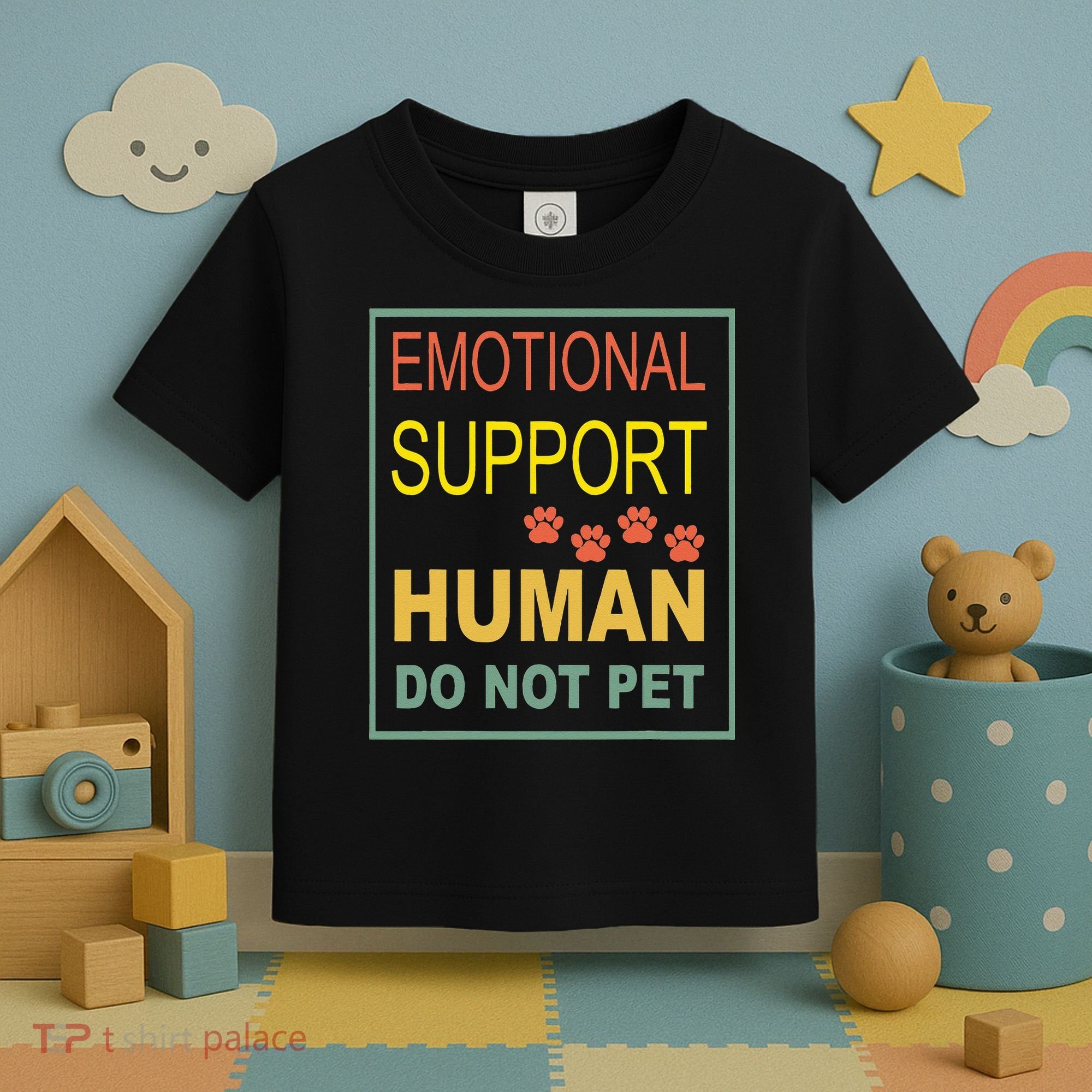 Emotional Support Human Pet Dog Owners Not Toddler T-Shirt