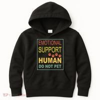 Emotional Support Human Pet Dog Owners Not Kids Hoodie thumb 0