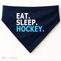 Eat. Sleep. Hockey. USA-Made Doggie Bandana thumb 0