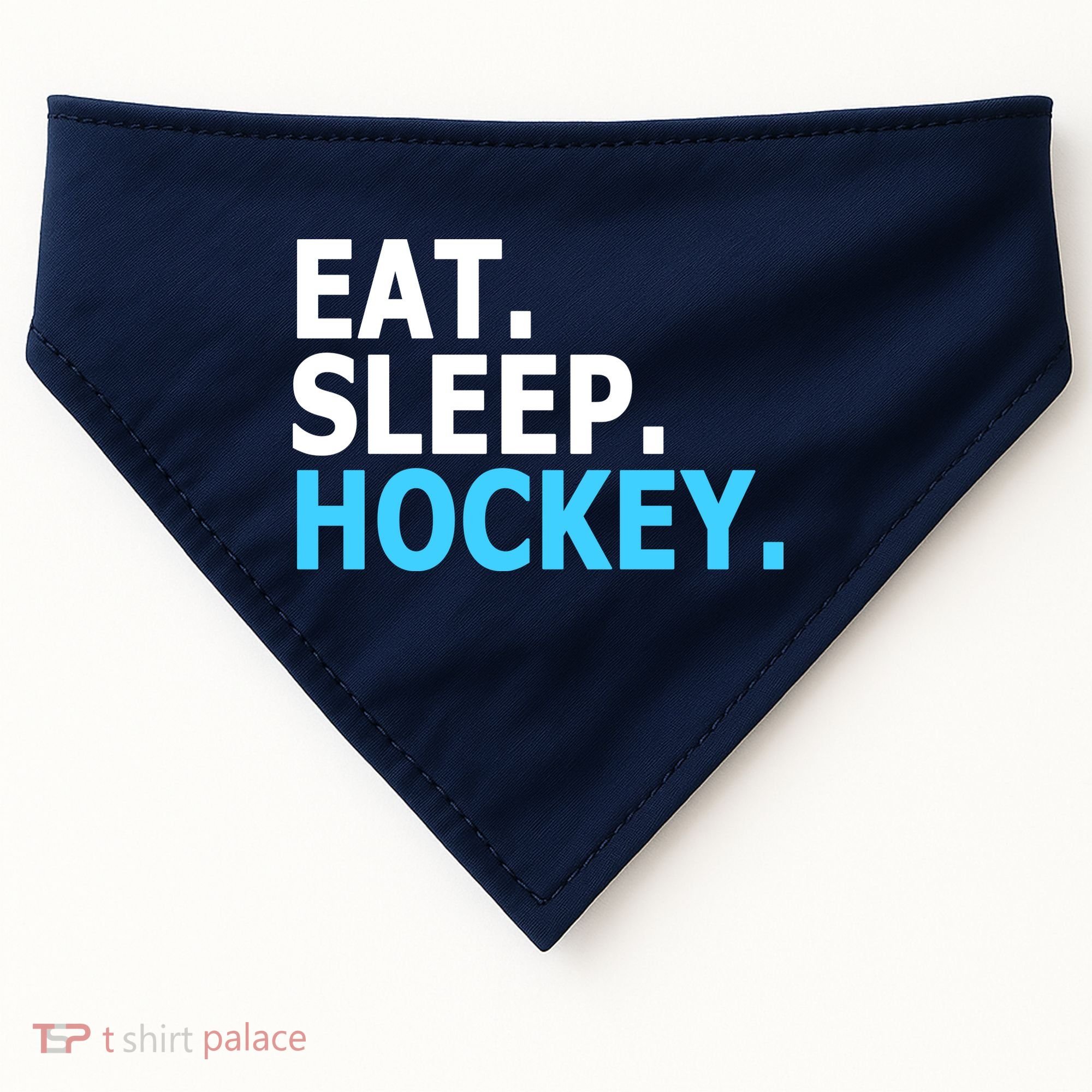 Eat. Sleep. Hockey. USA-Made Doggie Bandana