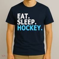 Eat. Sleep. Hockey. T-Shirt thumb 3
