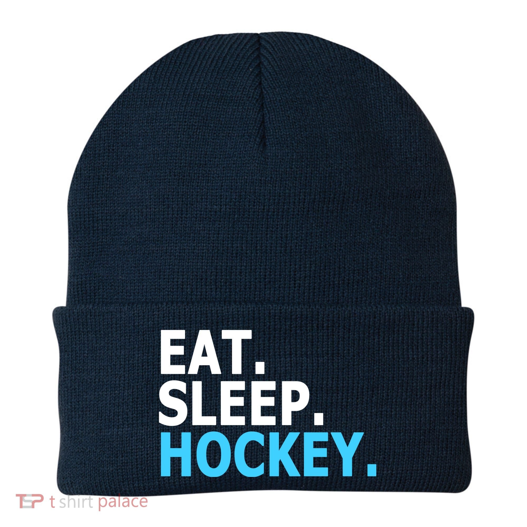 Eat. Sleep. Hockey. Beanie