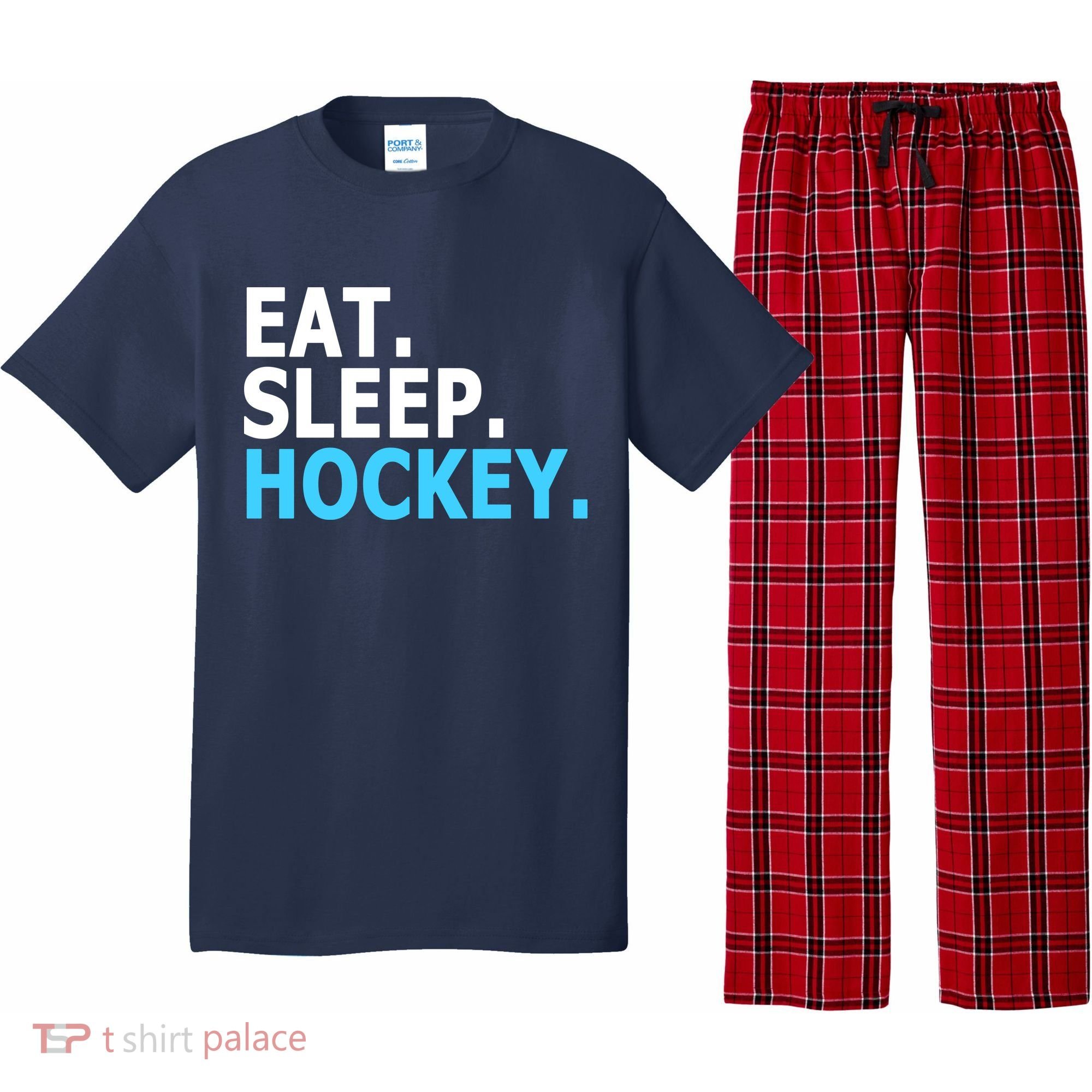 Eat. Sleep. Hockey. Pajama Set