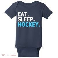 Eat. Sleep. Hockey. Baby Bodysuit thumb 0