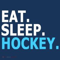Eat. Sleep. Hockey. Baby Bodysuit thumb 2