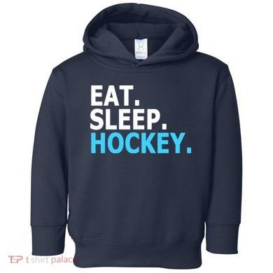 Eat. Sleep. Hockey. Toddler Hoodie