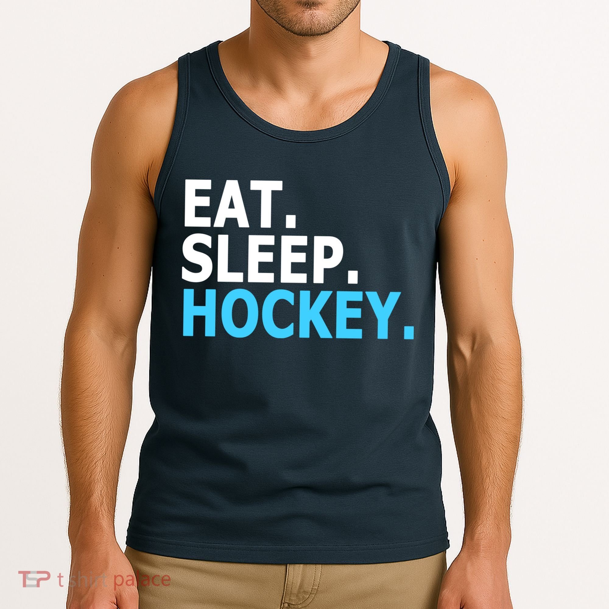 Eat. Sleep. Hockey. Tank Top