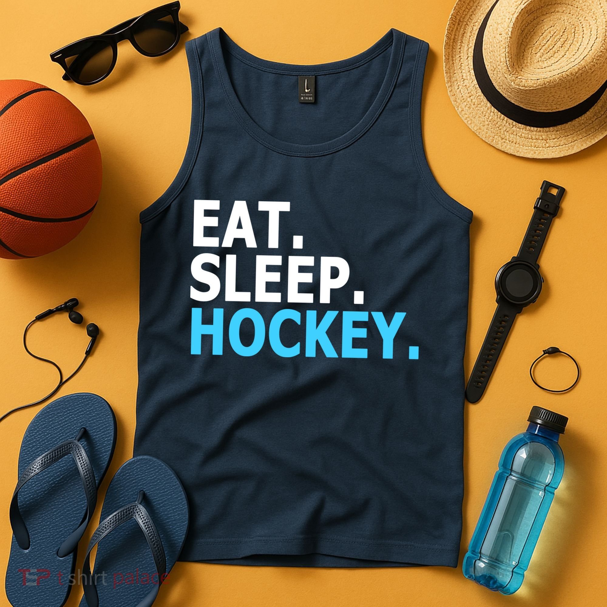 Eat. Sleep. Hockey. Tank Top