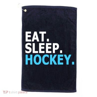 Eat. Sleep. Hockey. Golf Towel