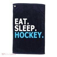 Eat. Sleep. Hockey. Golf Towel thumb 0