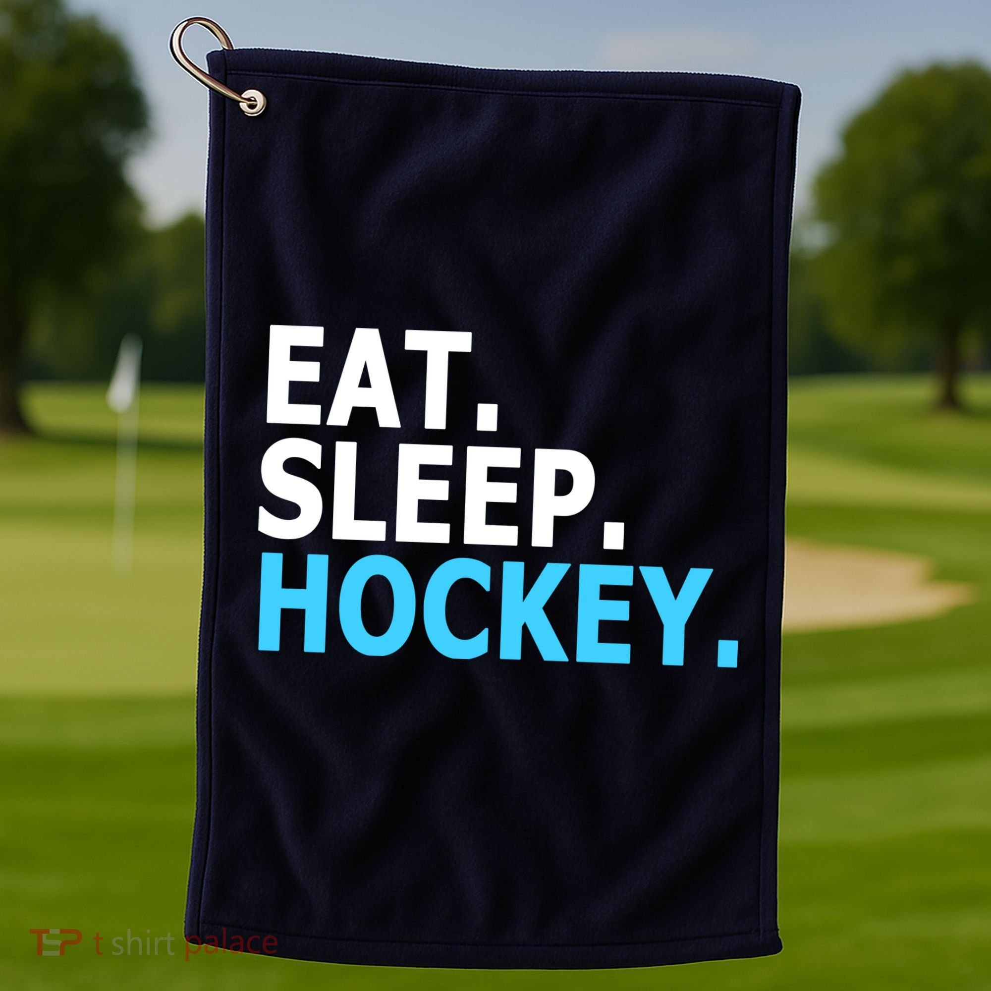 Eat. Sleep. Hockey. Golf Towel