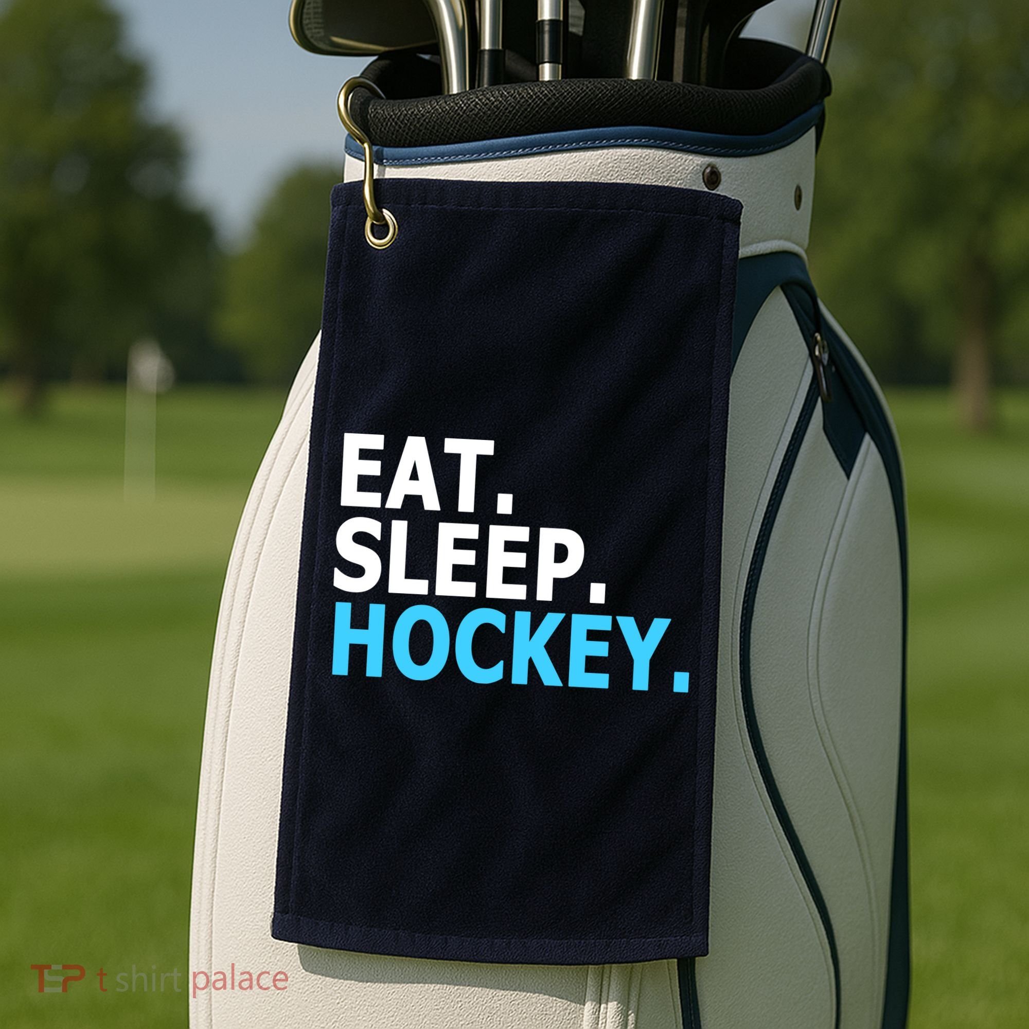 Eat. Sleep. Hockey. Golf Towel