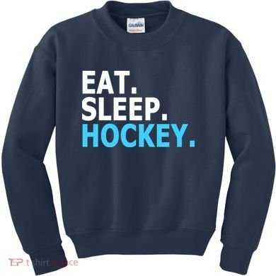 Eat. Sleep. Hockey. Kids Sweatshirt