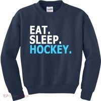 Eat. Sleep. Hockey. Kids Sweatshirt thumb 0