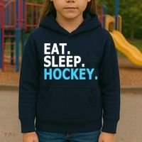 Eat. Sleep. Hockey. Kids Hoodie thumb 3