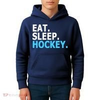 Eat. Sleep. Hockey. Kids Hoodie thumb 4