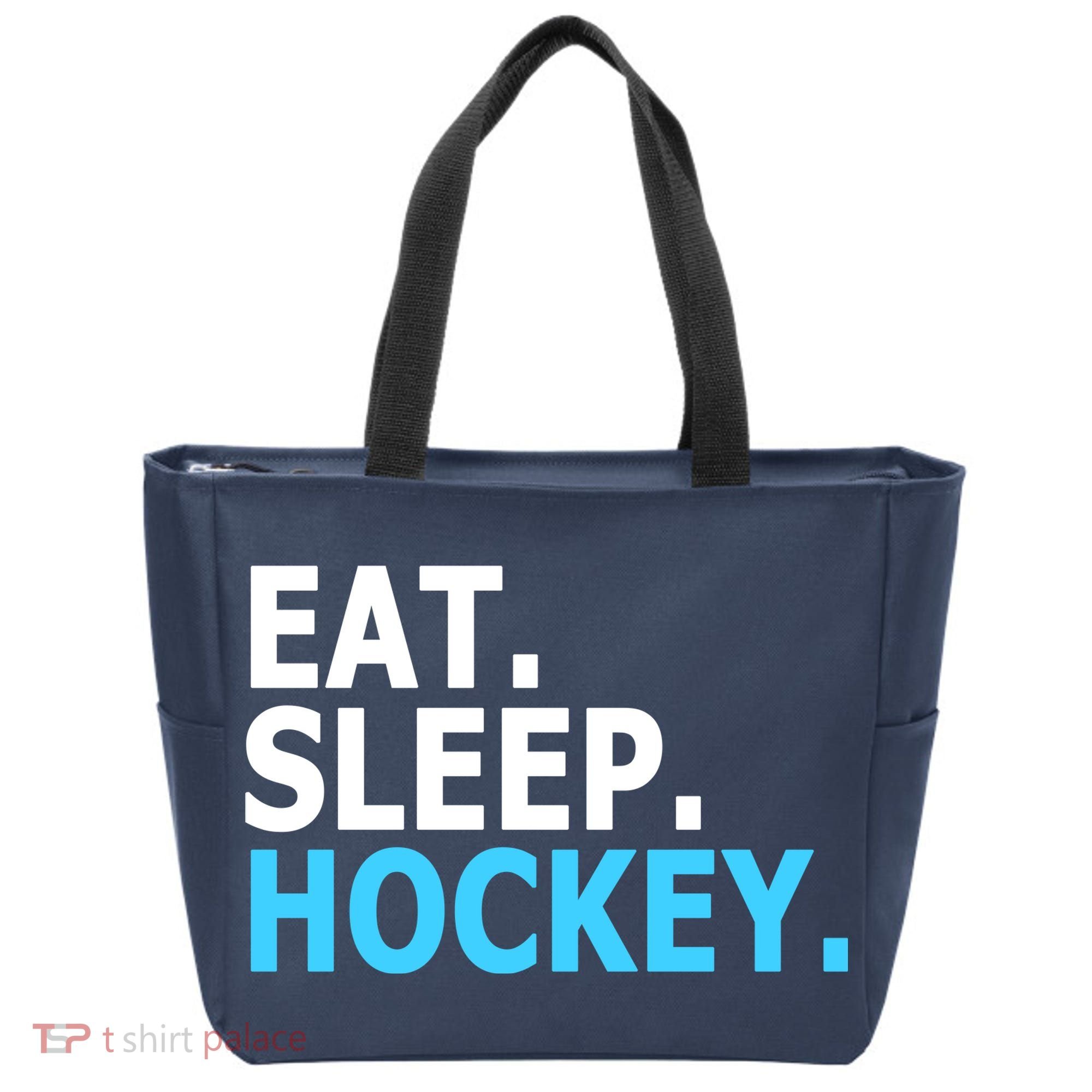 Eat. Sleep. Hockey. Tote Bag