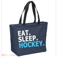 Eat. Sleep. Hockey. Tote Bag thumb 2