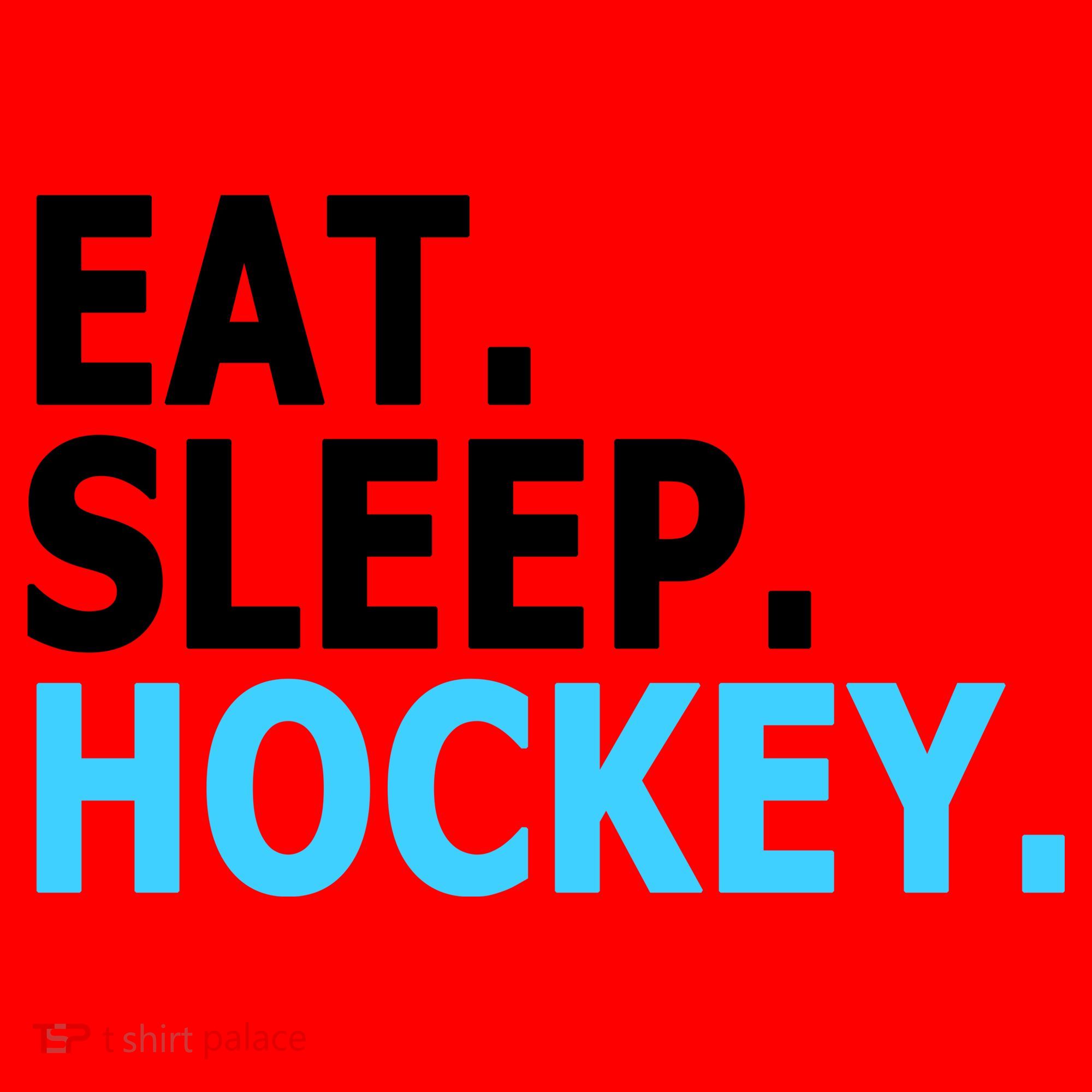 Eat. Sleep. Hockey. Santa Hat
