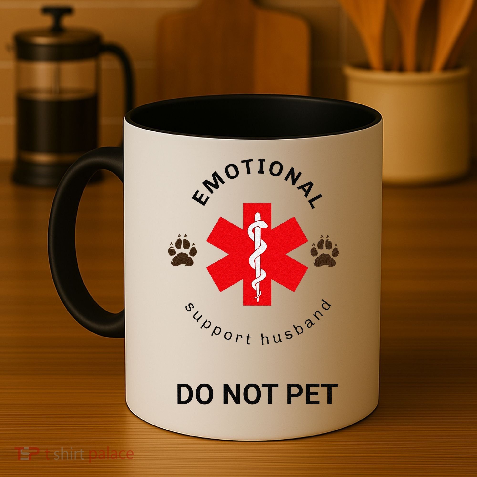 Emotional Support Husband Do Not Pet Coffee Mug
