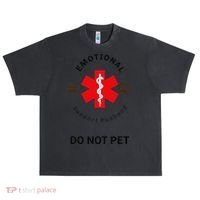 Emotional Support Husband Do Not Pet Urban Oversized Heavyweight T-Shirt thumb 0