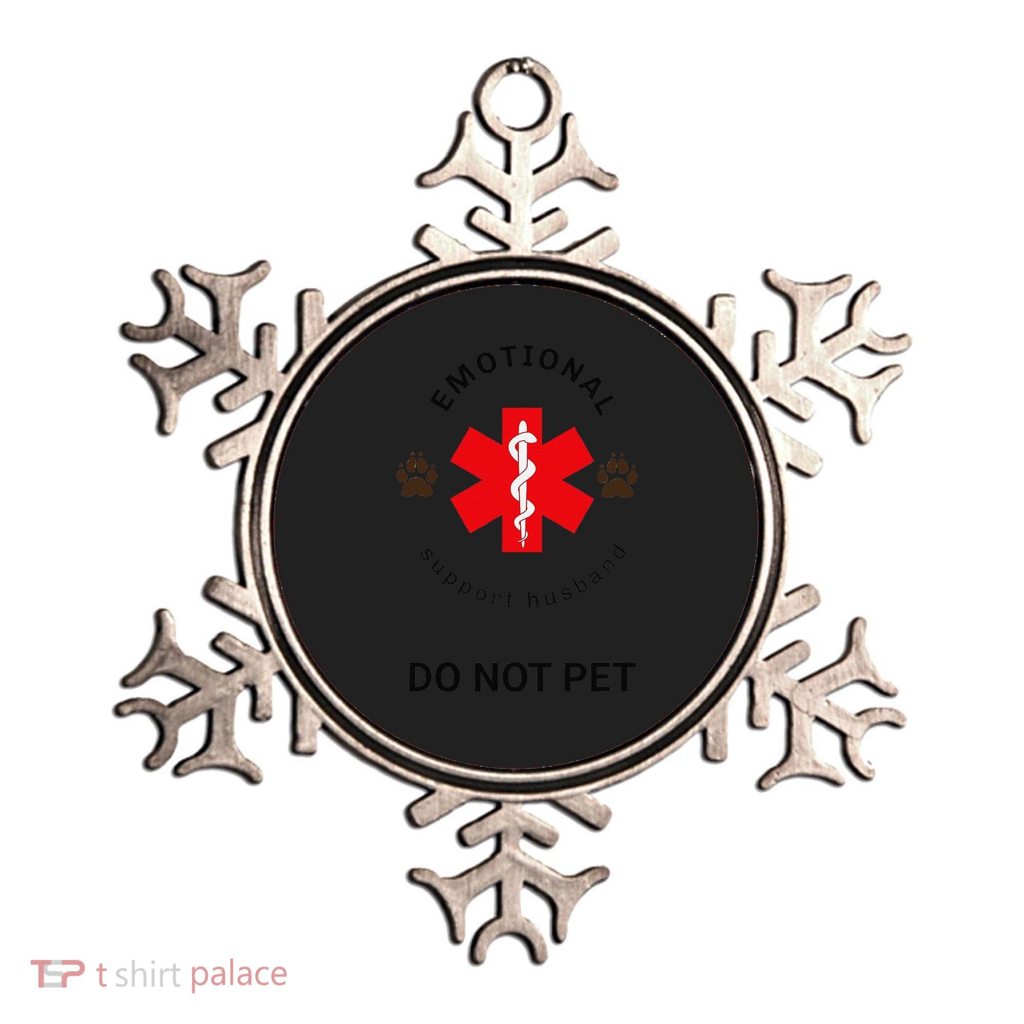 Emotional Support Husband Do Not Pet Ornament