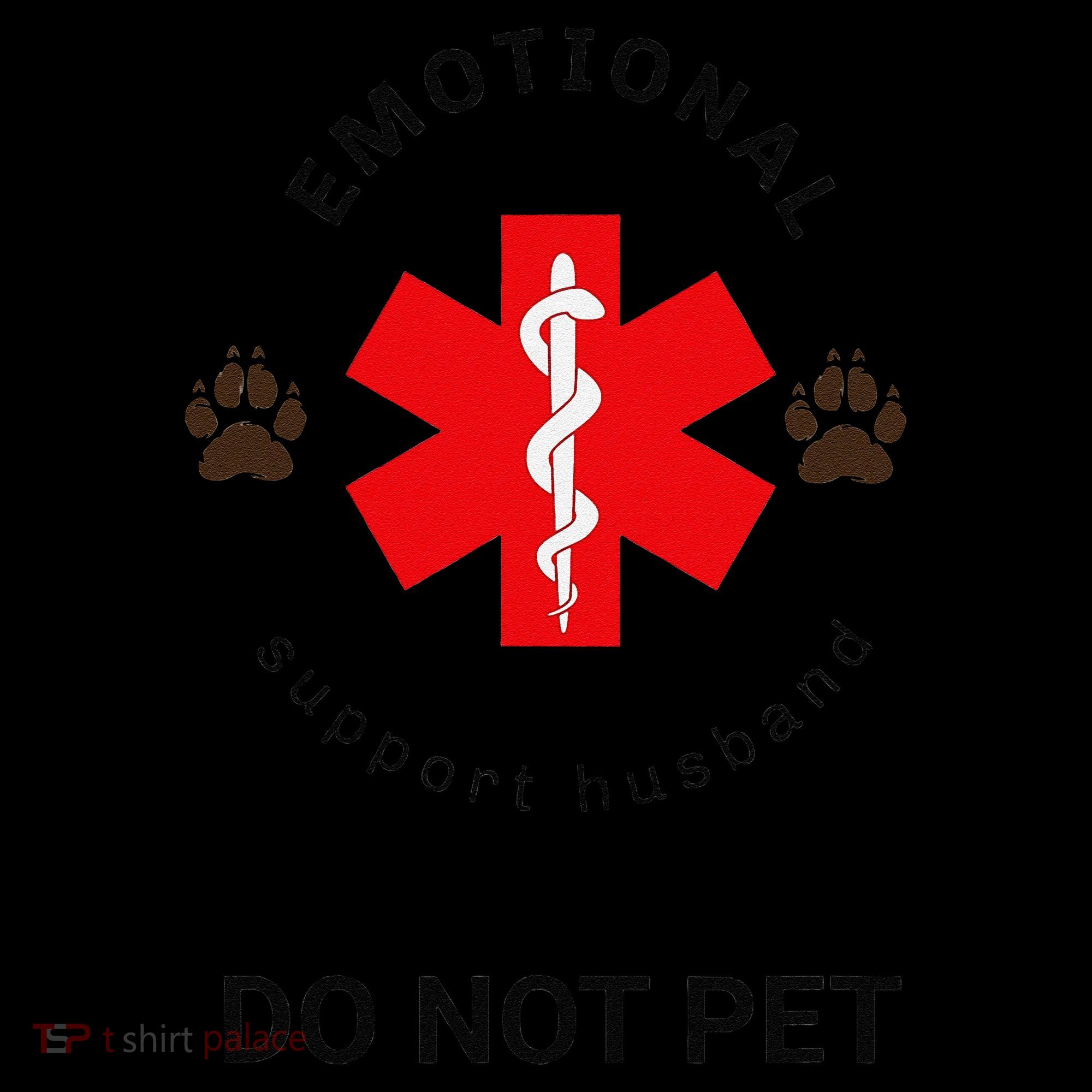 Emotional Support Husband Do Not Pet Ornament