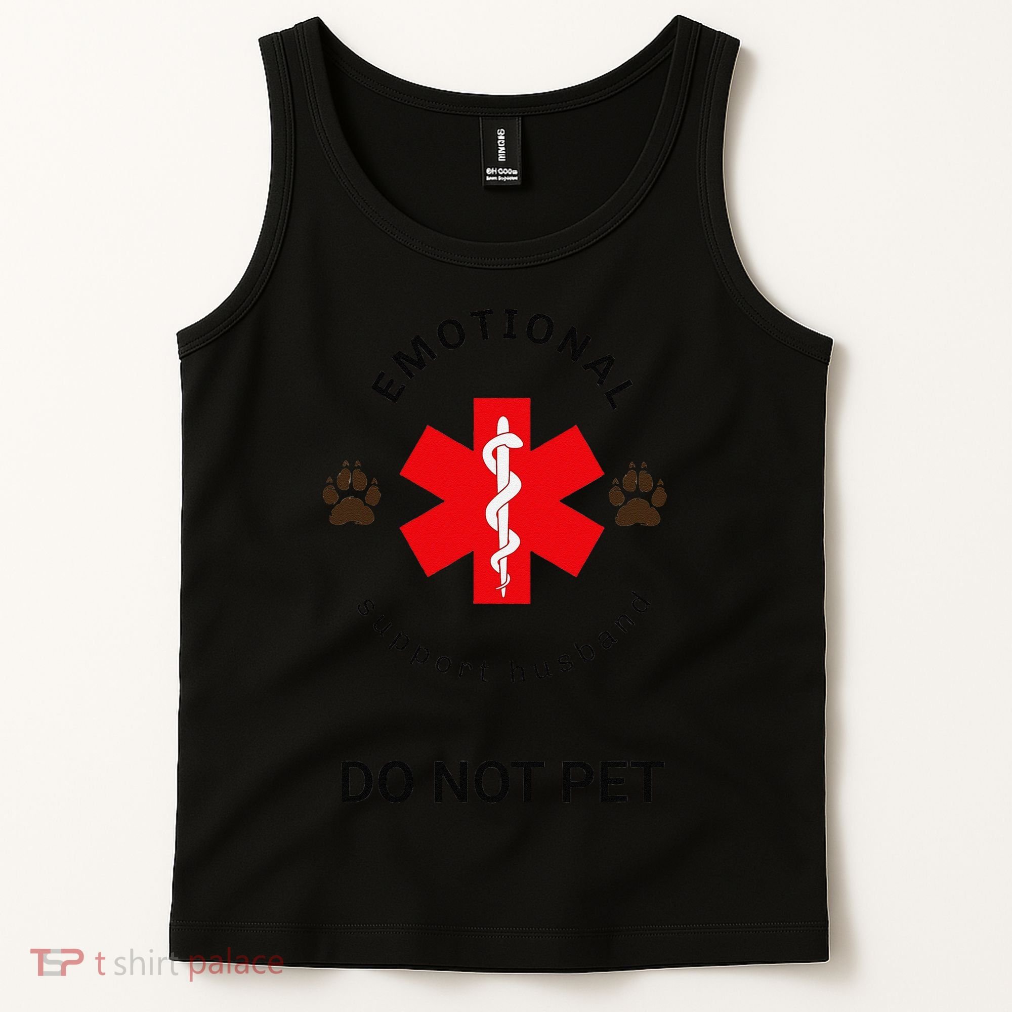 Emotional Support Husband Do Not Pet Tank Top