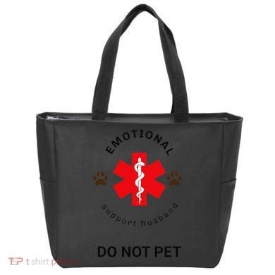 Emotional Support Husband Do Not Pet Tote Bag