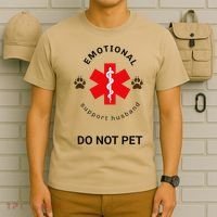 Emotional Support Husband Do Not Pet T-Shirt thumb 6