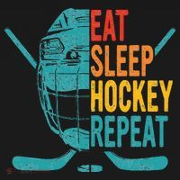 Eat Sleep Hockey Repeat Hockey Ice Hockey Sweatshirt thumb 3