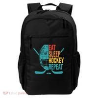 Eat Sleep Hockey Repeat Hockey Ice Hockey Backpack thumb 0