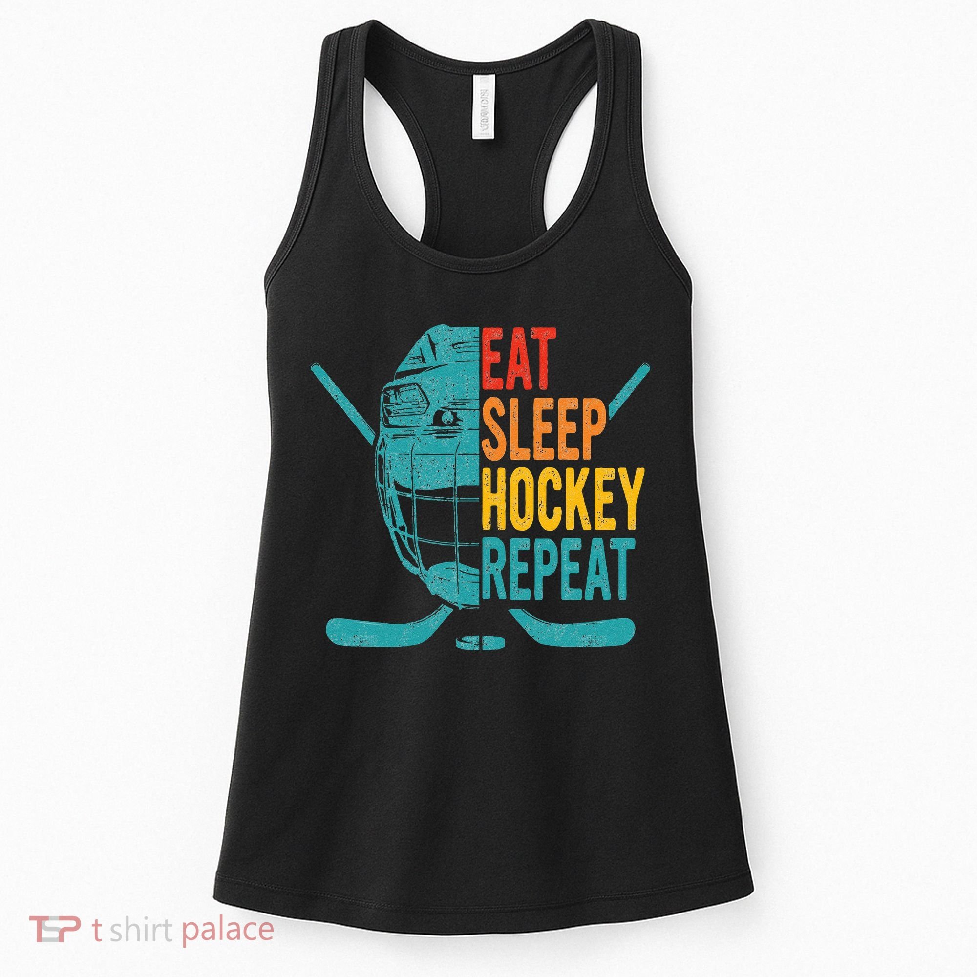 Eat Sleep Hockey Repeat Hockey Ice Hockey Women's Tank Top