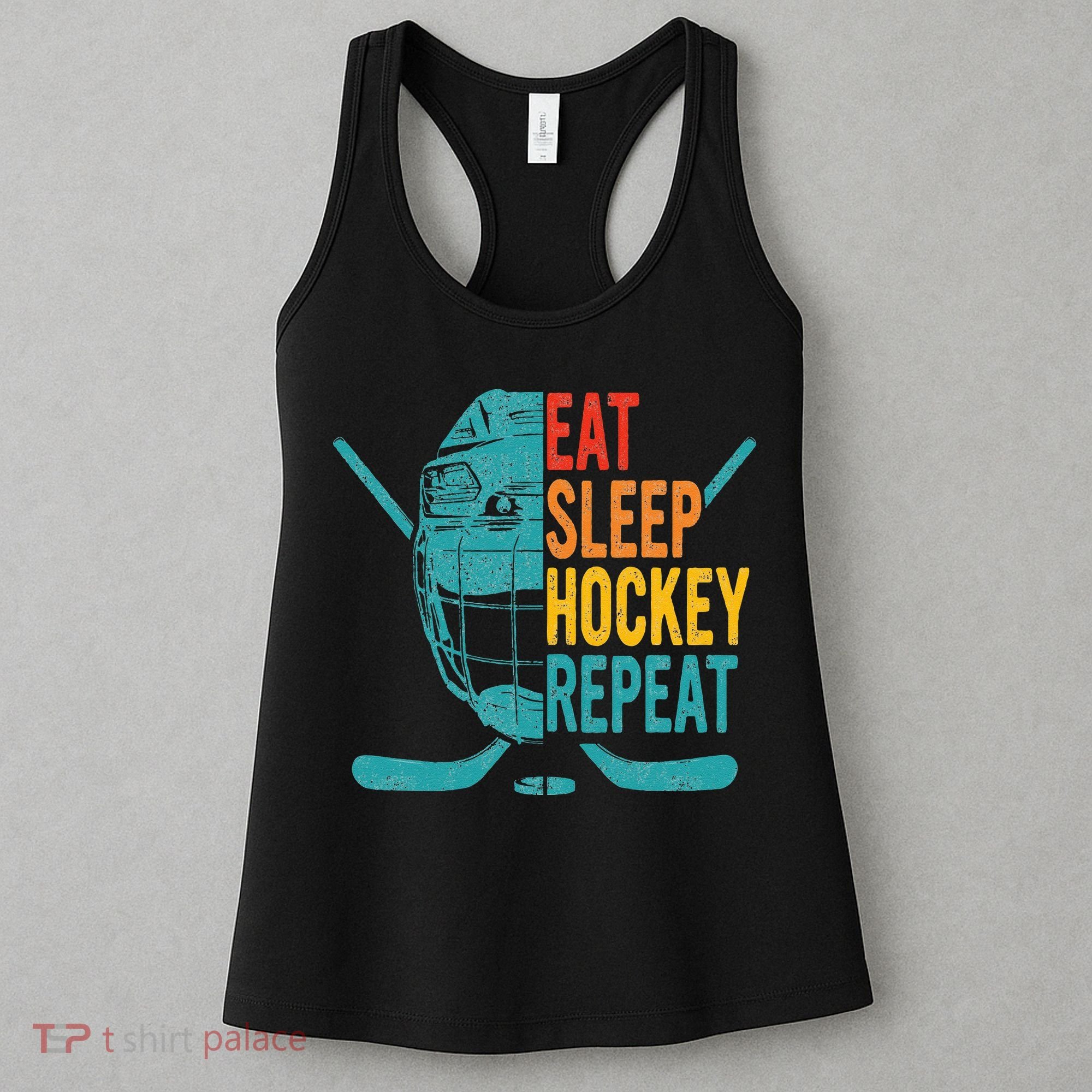 Eat Sleep Hockey Repeat Hockey Ice Hockey Women's Tank Top