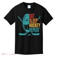 Eat Sleep Hockey Repeat Hockey Ice Hockey Kids T-Shirt thumb 0