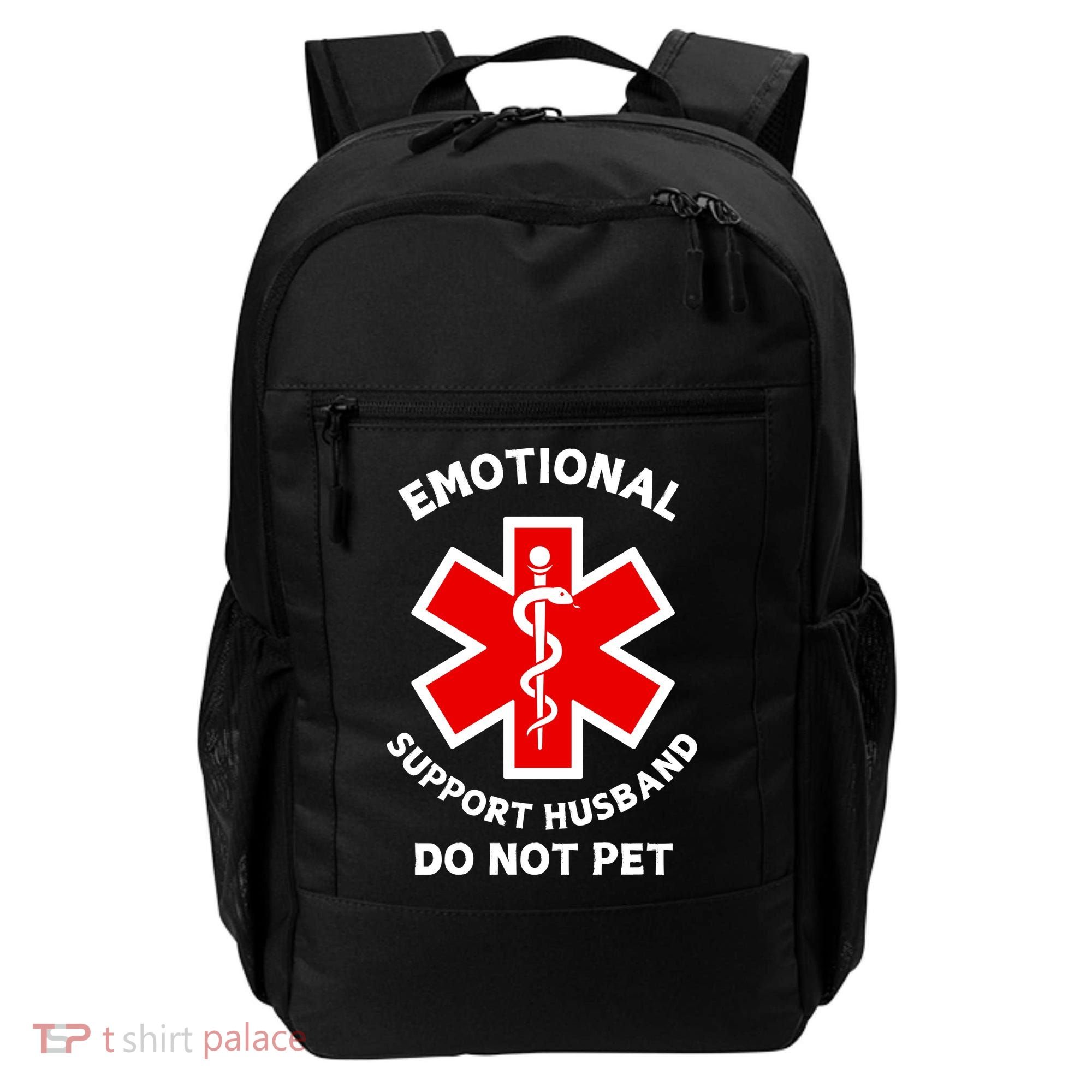 Emotional Support Husband Do Not Pet Backpack