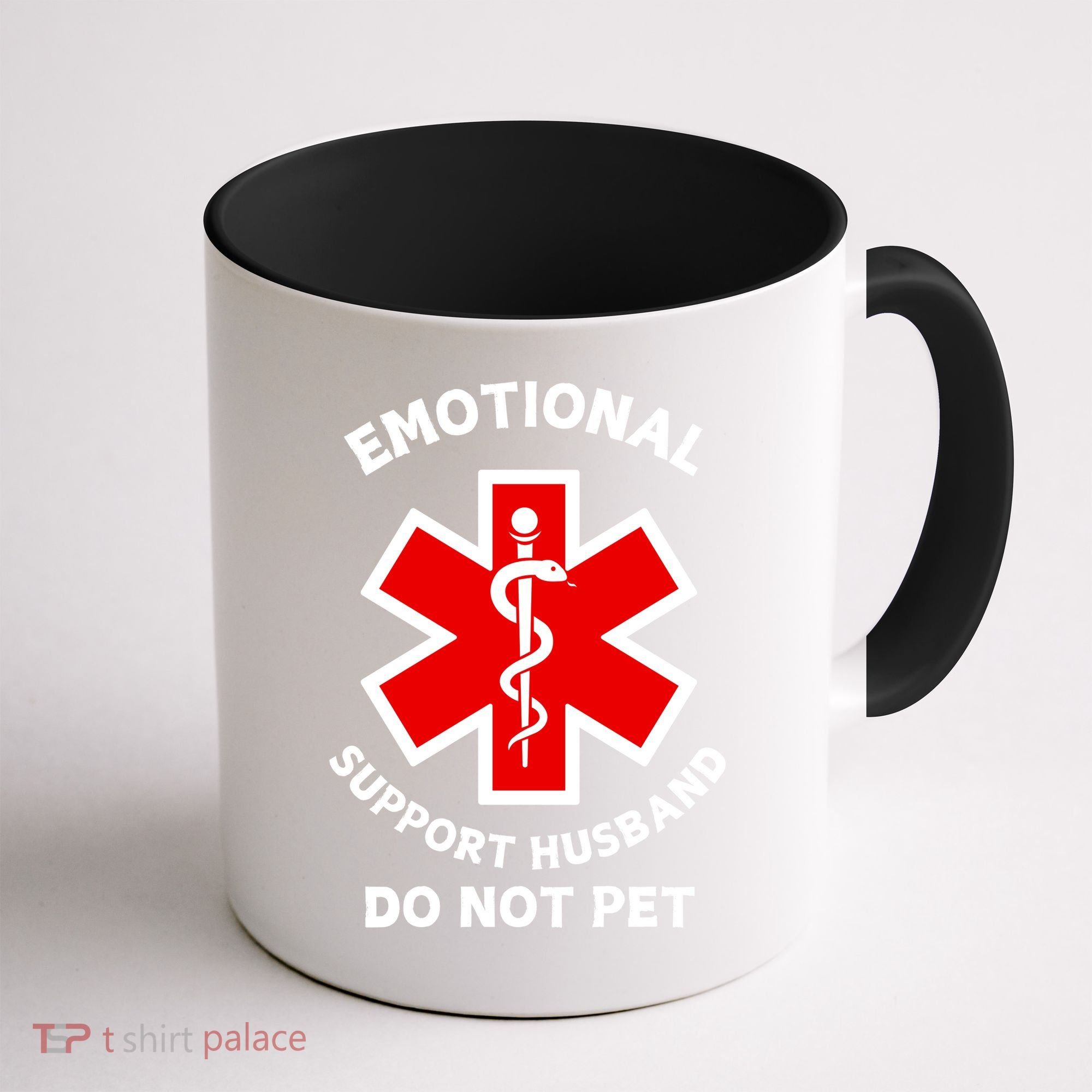 Emotional Support Husband Do Not Pet Coffee Mug
