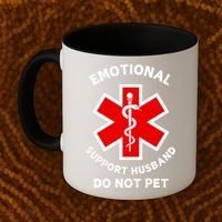 Emotional Support Husband Do Not Pet Coffee Mug thumb 2
