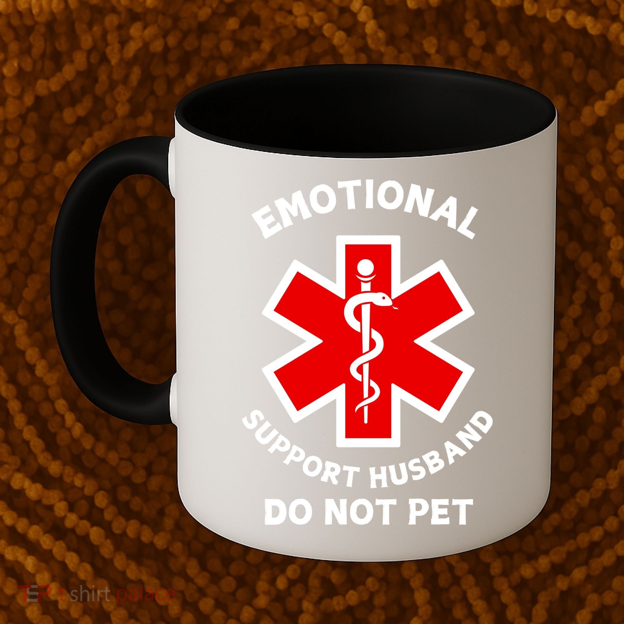 Emotional Support Husband Do Not Pet Coffee Mug