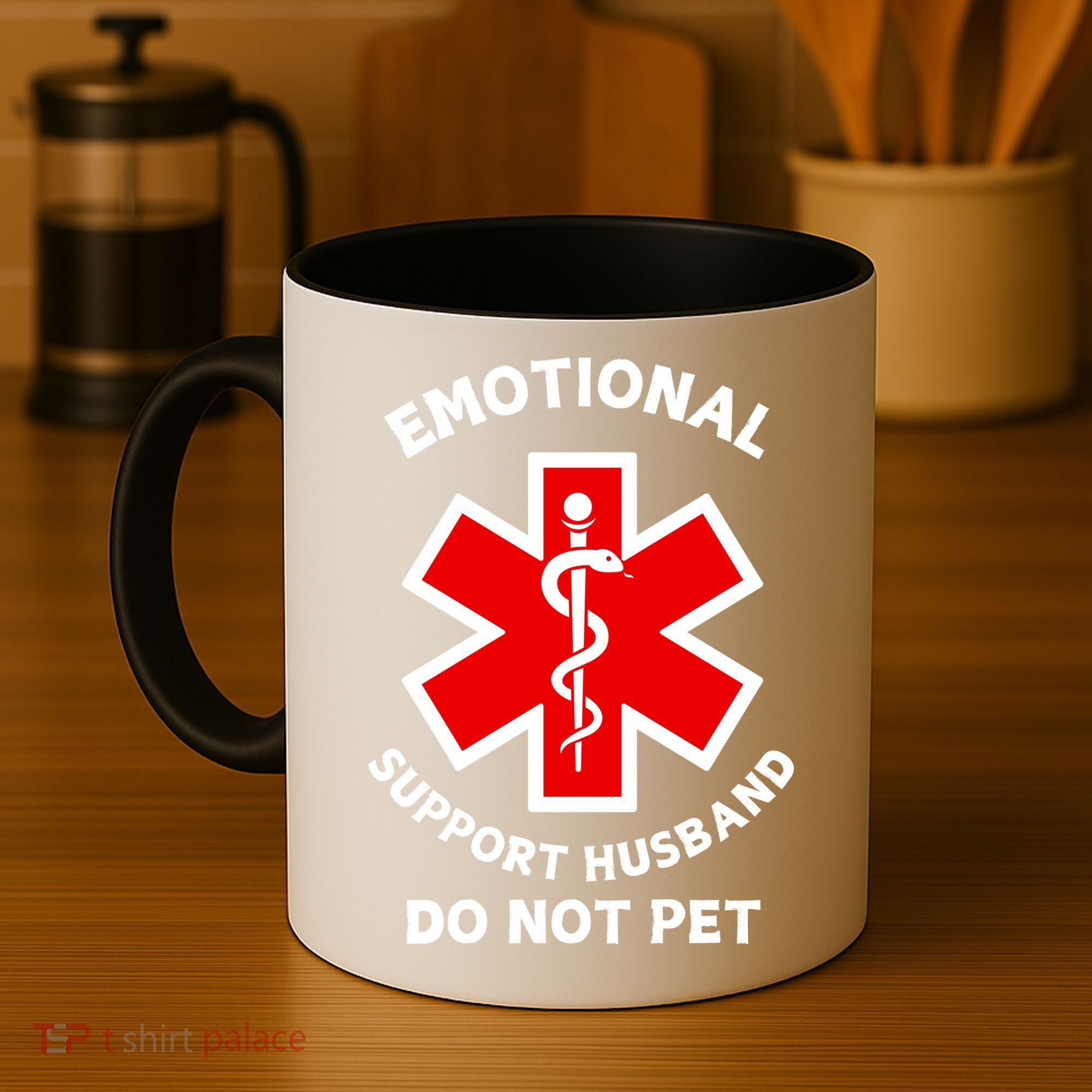 Emotional Support Husband Do Not Pet Coffee Mug