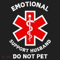 Emotional Support Husband Do Not Pet Tumbler thumb 3