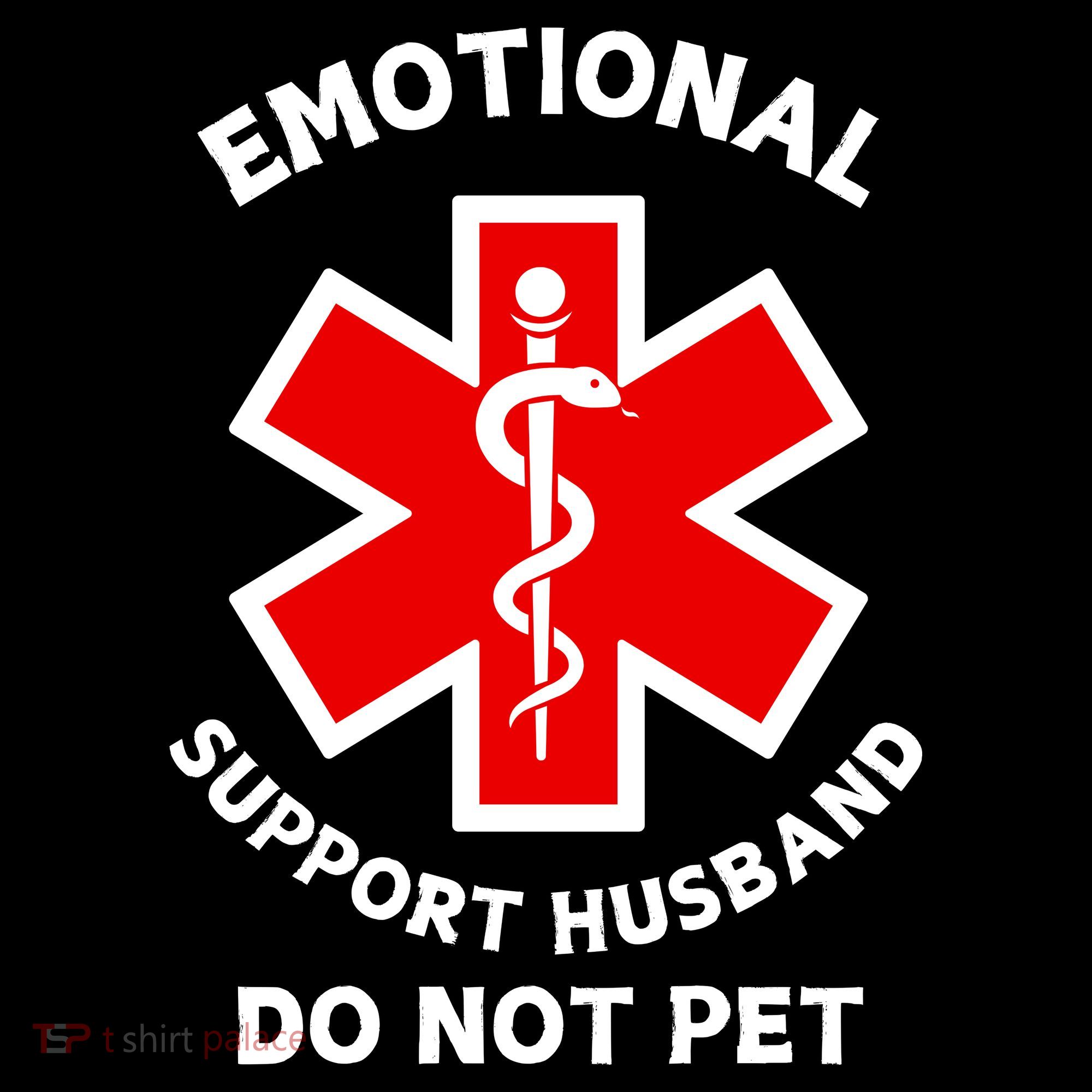 Emotional Support Husband Do Not Pet Ornament
